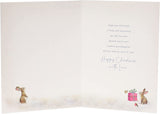 Wonderful Granddaughter snowman Christmas greeting card by UK Greetings featuring festive winter design and holiday message.