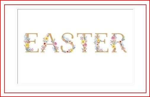 Easter Wishes greeting card from UK Greetings with colorful floral design and heartfelt message, suitable for celebrating Easter.