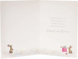 Cute snowman Christmas card for niece from UK Greetings, featuring festive holiday design and cheerful winter imagery.