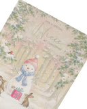 Cute Wonder Niece Christmas greeting card featuring a snowman design from UK Greetings, perfect for holiday wishes.