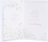 Lovely Daughter birthday greeting card with heartfelt design, includes envelope, measures 155 x 235 mm, ideal for girls and women.