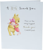 Disney Winnie the Pooh and Piglet thank you card by UK Greetings featuring characters from Winnie the Pooh.