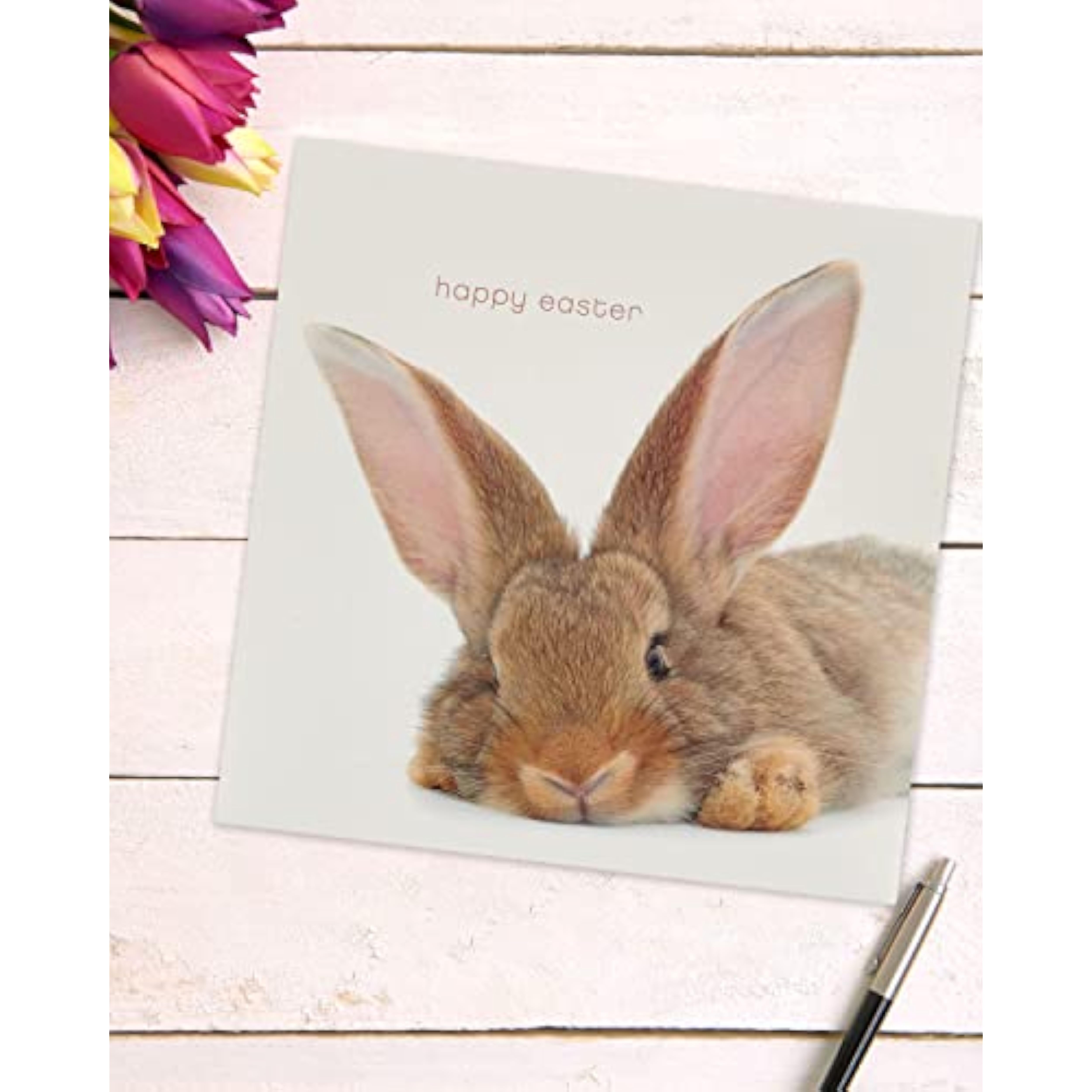 Cute UKG children's Easter Bunny card featuring a fun, colorful bunny illustration for kids' holiday greetings.