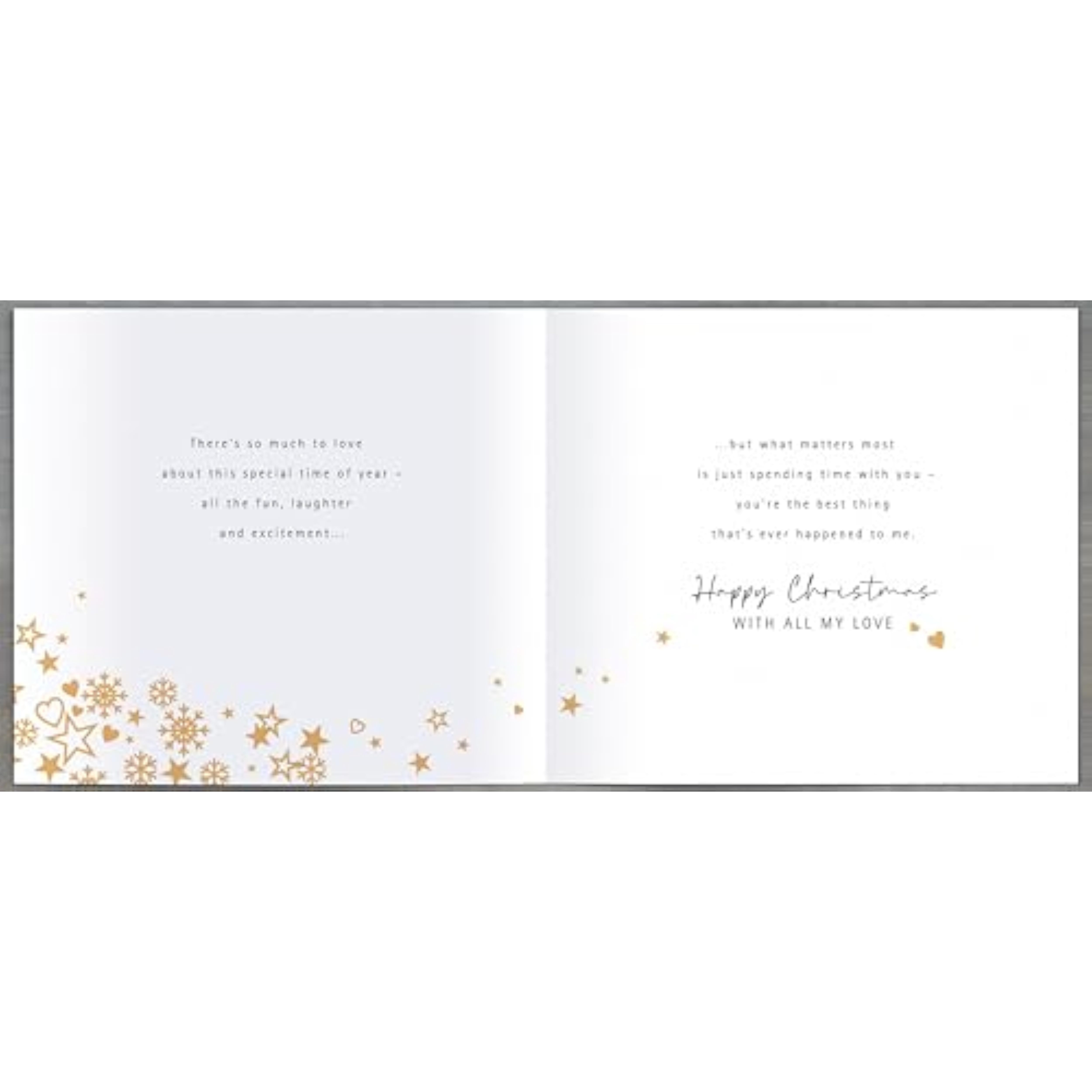 Luxury Christmas greeting card by UKG featuring a romantic "All I Want Is You" 3D cut-out design for holiday cheer.