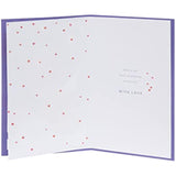 Laser cut birthday greeting card for boyfriend with hearts and balloons by UKG, featuring intricate heart and balloon designs.
