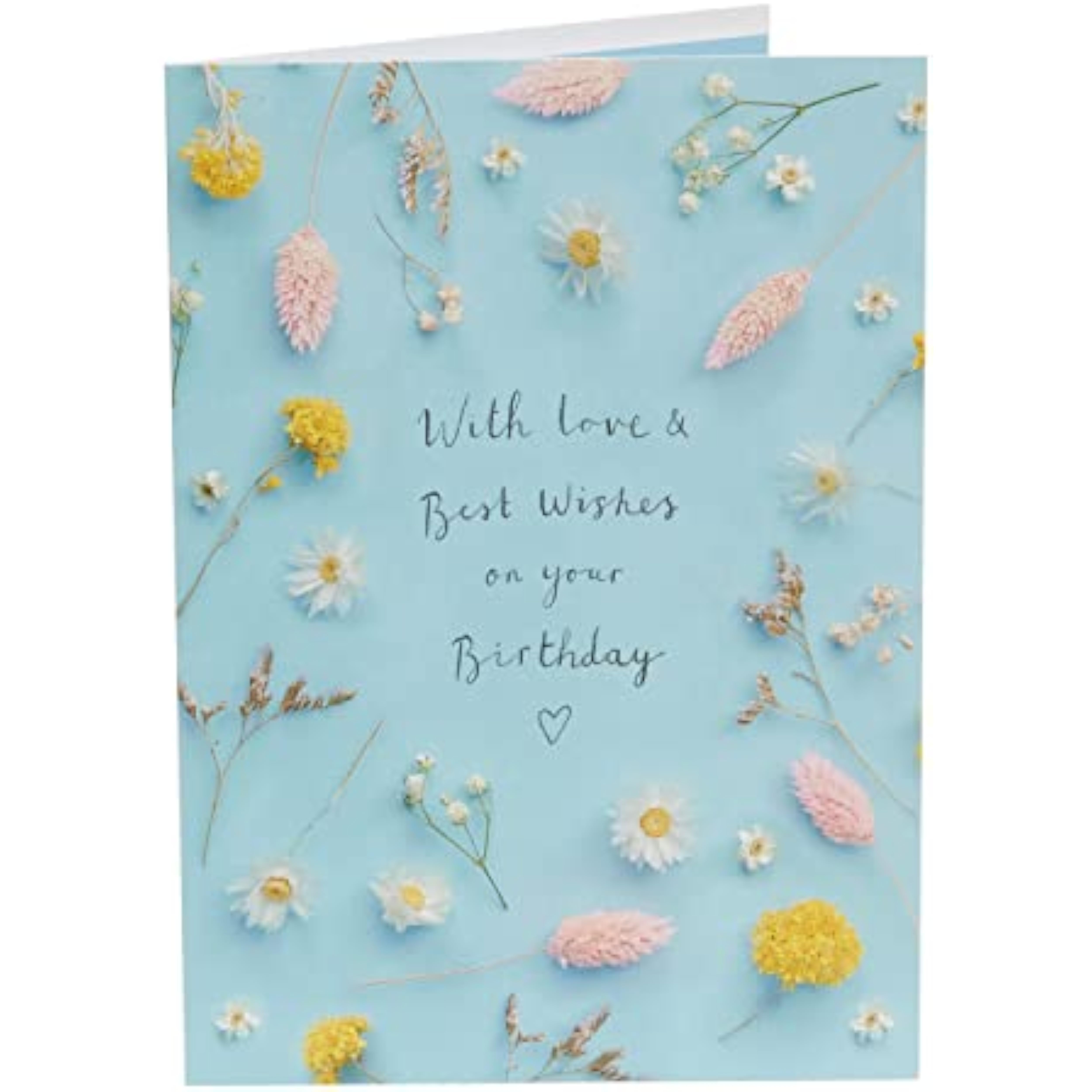 Elegant greeting card for her featuring an elegant flower stem design, ideal for birthdays, from UKG.