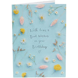 Elegant greeting card for her featuring an elegant flower stem design, ideal for birthdays, from UKG.