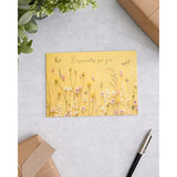Greeting card for her featuring a warm photographic flower design, UKG birthday card with floral artwork and heartfelt message.
