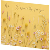 Warm floral greeting card for her featuring a photographic flower design, by UKG, perfect for birthday celebrations.