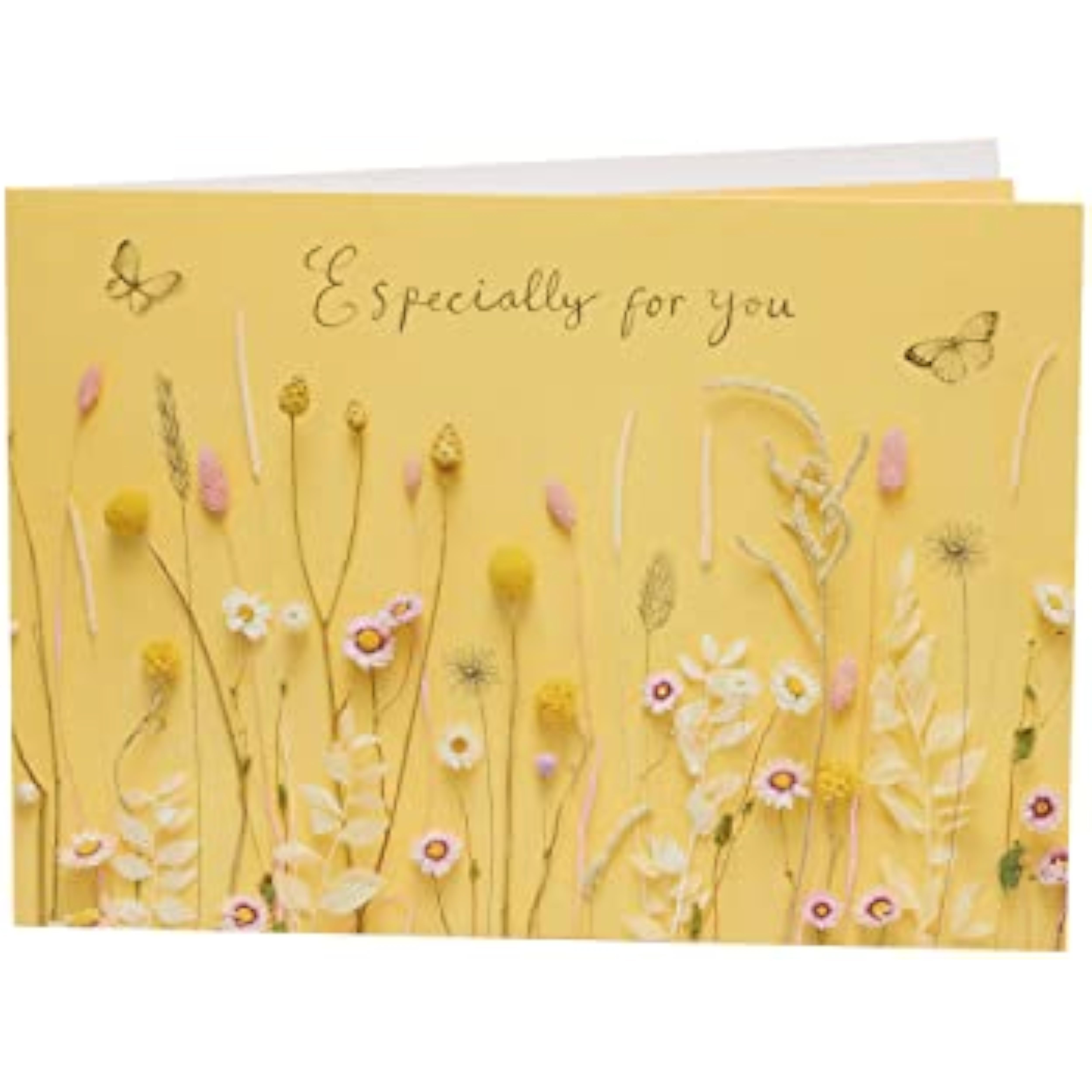 Greeting card for her featuring a warm floral photographic design, ideal for birthdays, by UKG.
