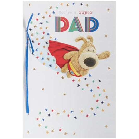 Cute Boofle birthday greeting card for dad from UKG, featuring a charming design perfect for celebrating dads.