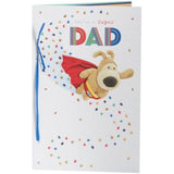 UKG Boofle birthday greeting card for dad featuring a cute design with colorful illustrations and heartfelt message inside.