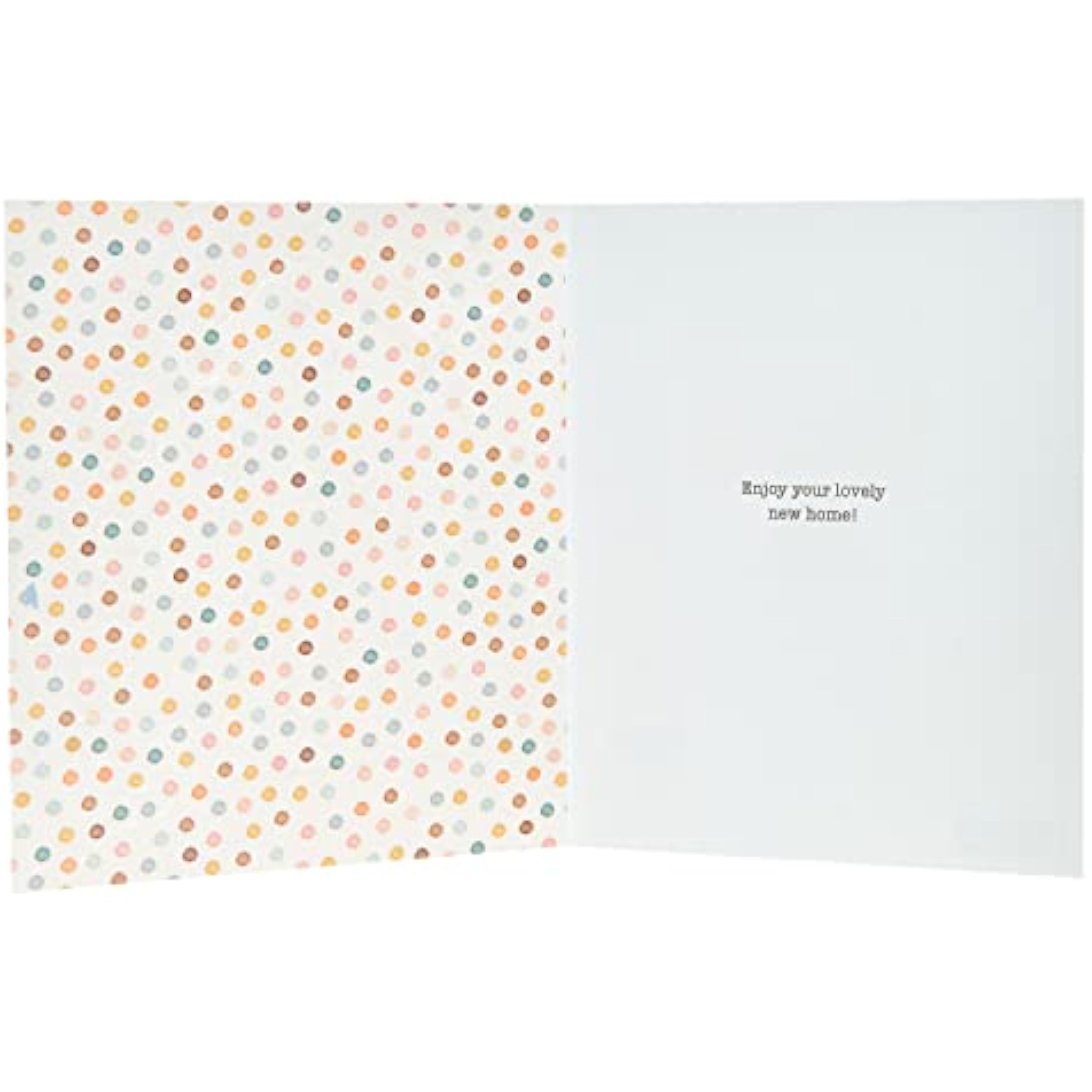 UKG Boofle Happy New Home greetings card with a cute congratulations design, featuring colorful illustrations for celebrating a new home.