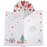 Christmas greeting card for husband featuring a sweet sketch design and metallic foil accents, by UKG.