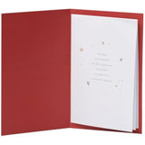 Christmas greeting card for mum and dad with festive baubles foil design, featuring colorful holiday-themed artwork from UKG.