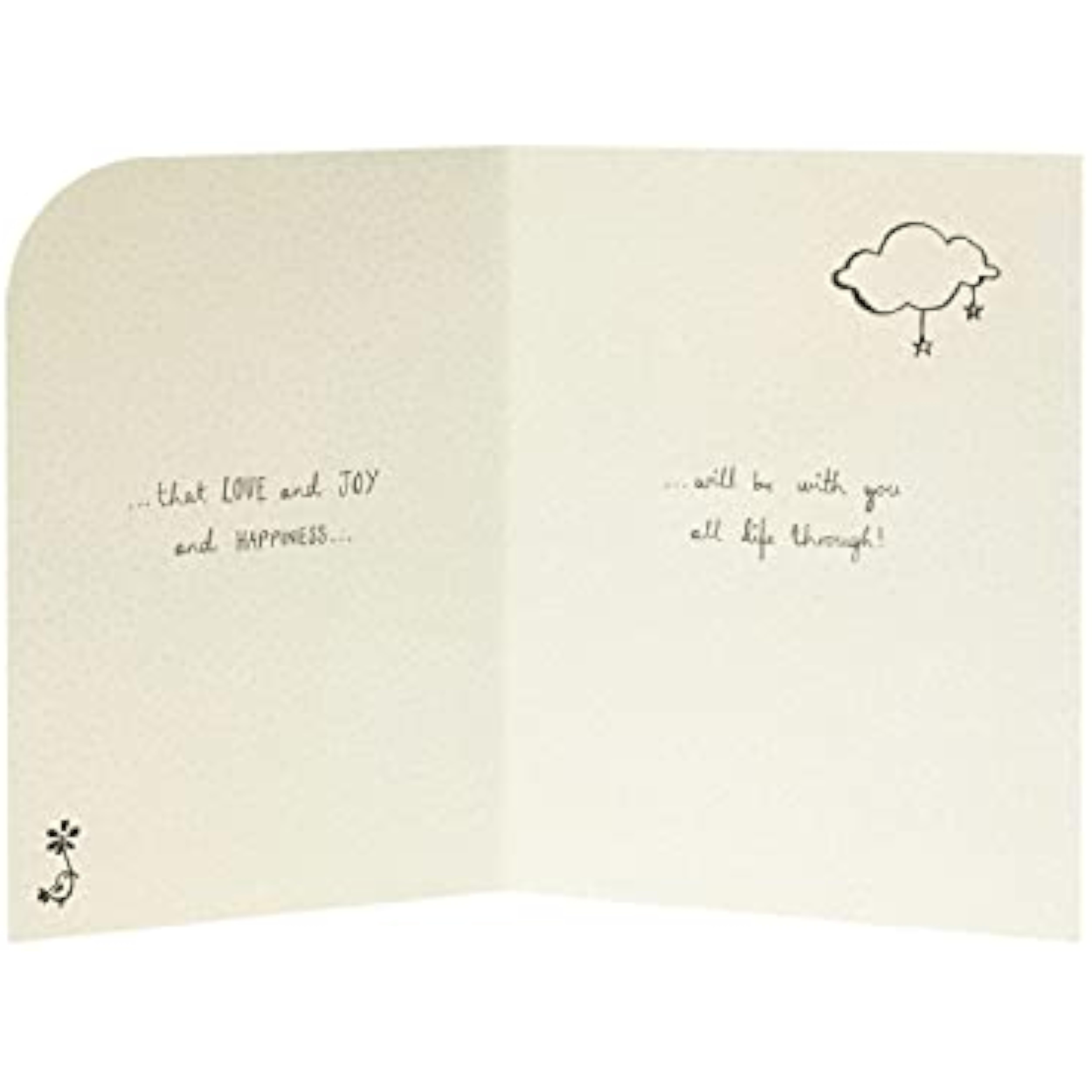 Cute UKG christening greeting card featuring gold accents and warm wishes, with a charming design suitable for special occasions.