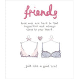 Funny greeting card from UKG featuring the "Friends Like Good" design, perfect for sending humorous messages to friends.