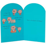 Humorous husband birthday greeting card from UKG featuring a funny design and playful illustration on the front.