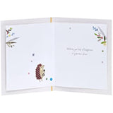 Greeting card for him, her, or friends with a charming hedgehog design by UKG, perfect for new home celebrations.