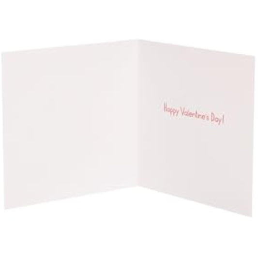 Valentine’s Day greeting card for husband featuring a cute penguin design, UKG brand, with colorful heart illustrations.