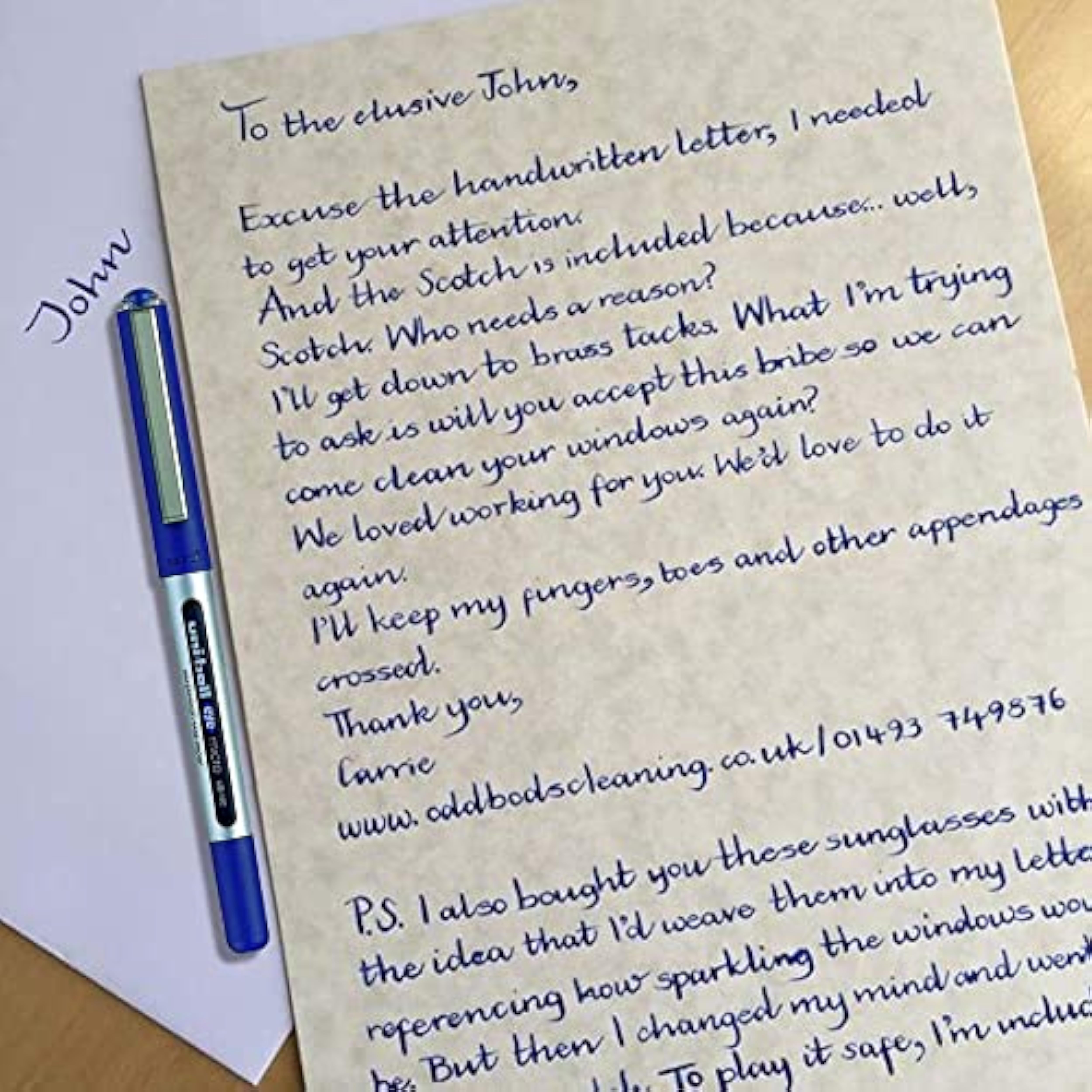 Three uni-ball EYE UB-150 blue micro rollerball pens with 0.5mm tips, showing the pens' blue ink and sleek design.