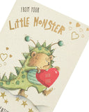 From Son/Daughter Valentines Day Card With Envelope - Little Monster Design