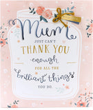 Mother's Day Card Like a Mum with Gold Foil Finish