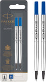 Parker Rollerball Pen Blue Refills (Pack of 2)