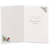 UK Greetings Christmas Card for Mum & Dad - Festive Wreath Design