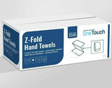 ValueX Hand Towel Z Fold 1 Ply Blue 250 Sheet (Pack 12)