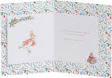Peter Rabbit Card for Granddaughters 1st Christmas Card