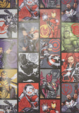 Marvel The Avengers Hero Gift Wrap 2 Sheets & 2 Gift Tags