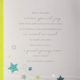 18th Birthday Card for Grandson with Sentimental Verse