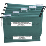 Cathedral Value A4 Manilla Suspension Files - Green (Pack of 10)