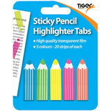 Tiger Pencil Neon Sticky Highlighter Tabs