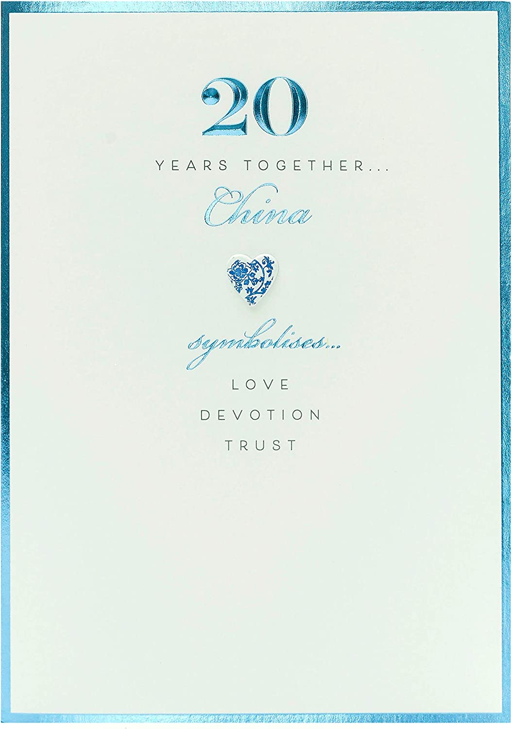 20th China Anniversary Card