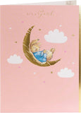 Peter Rabbit Cute New Baby Girl Congratulations Card