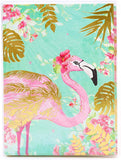 Flamingo Design Blank Open Greeting 10 Cards