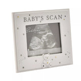 Bambino Resin Babys Scan Photo Frame 4x3 inches by Widdop & Co, featuring a cute baby-themed design and a space for a scan photo.