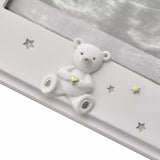 Widdop & Co Bambino Resin Baby Scan Photo Frame 4x3 inch with cute design, ideal for displaying ultrasound images of infants.