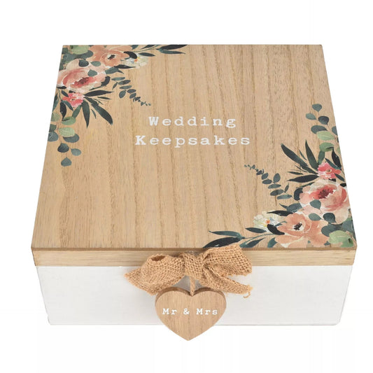 Widdop & Co Love Story Keepsake Box for wedding keepsakes with elegant design and decorative details.