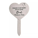 Thoughts Of You Heart Graveside Stake for Dad by Widdop & Co, featuring a heartfelt design for memorial remembrance.
