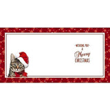 3D Holographic Cat Design Christmas Card