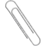 Q-Connect 77mm 100 Paperclips Wavy