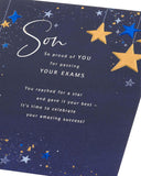 Dark Blue Son Passing Exams Card