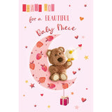 Joyful Arrival - New Born Baby Little Niece Welcome to the World Card