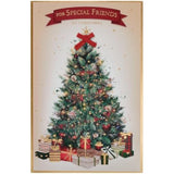 UK Greetings Christmas Card for Friends - Stunning Tree Design