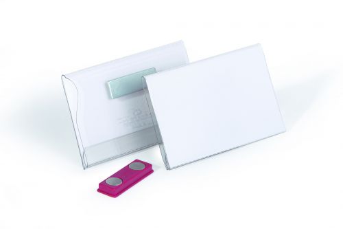 Durable Name Badge with Magnet 54x90mm (Pack 25)