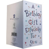 Xpress Yourself birthday gift card wallet with decorative greeting card and space for money or gift card inside.