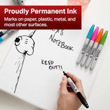 12 X Sharpie Marker Pen Permanent Fine Point - Colour: Black